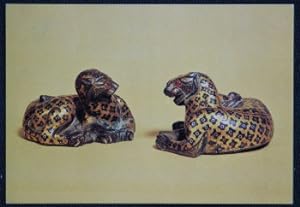 Bronze Leopards The Chinese Exhibition Manch'eng Hopei 1968 Collectable Postcard