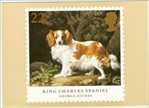 Geaorge Stubbs Artist King Charles Spaniel Dog Royal Mail Postcard Issued 1991