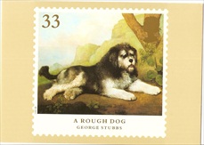 George Stubbs Artist A Rough Dog Royal Mail Postcard