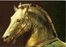 Horse Cheval de la Basilique Saint-Marc Vintage Postcard