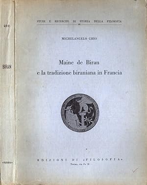 Maine de Biran e la tradizione biraniana in Francia