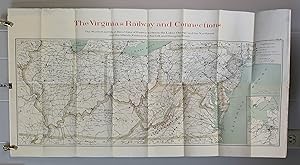 THE VIRGINIAS RAILWAY AND CONNECTIONS (Original 1896 Color Lithographed Map Promoting a Proposed ...