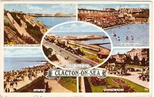Clacton On Sea Oval Multiview 1962 Essex Postcard