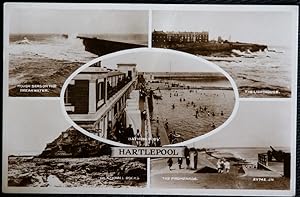 Hartlepool 1932 Blackhall Rocks Lighthouse Real Photo County Durham Postcard