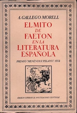 EL MITO DE FAETON NEN LA LITERATURA ESPAÑOLA.