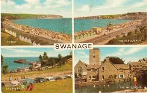 Swanage Dorset Postcard 1974 Swanage Multiview Publisher J Salmon