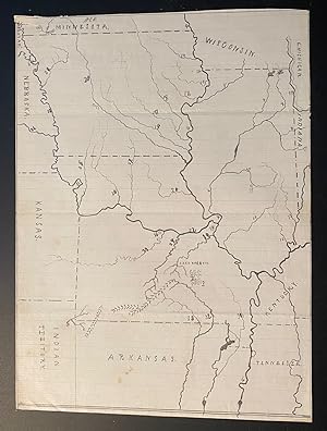 MAP, Manuscript, USA, Iowa and Missouri.