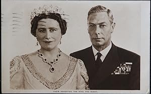 King & Queen Postcard 1951 Postcard