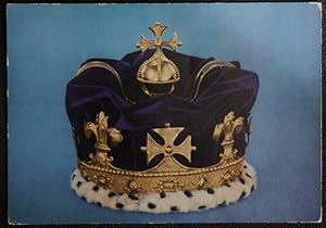 Prince Of Wales Crown Vintage Postcard