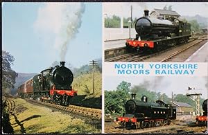Postcard Train North Yorkshire Moors Railway Descriptions On Reverse