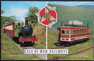 Postcard Isle Of Man Train Railway Snaefell Mountain