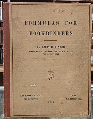 Formulas for Bookbinders