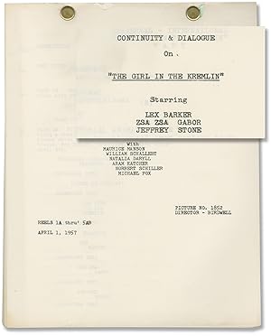 The Girl in the Kremlin (Original post-production screenplay for the 1957 film)