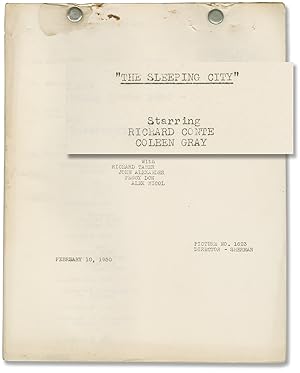 The Sleeping City (Original post-production screenplay for the 1950 film)