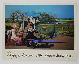 Herman Braun-Vega 1984 Paysages - Mémoires Peintures acryliques