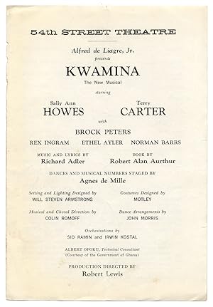 Kwamina. The New Musical