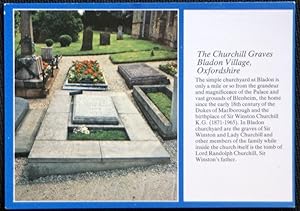 Bladon Oxford Postcard Sir Winston Churchill Blenheim Dukes Of Marlborough