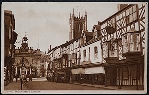 Ludlow Postcard Broad Street Publisher Harvey Barton Bristol