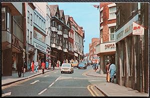 Shrewsbury Postcard Pride Hill Shops Owen Leicester circa 1981
