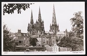 Lichfied Postcard Staffordshire Staffs Garden Of Rememberance Publisher Frith's