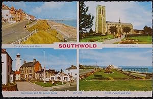 Southwold Postcard Lighthouse St. James Green Southwold Suffolk