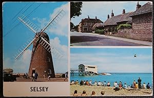 Windmill Lifeboat Selsey Postcard Medmerry Hill Sussex