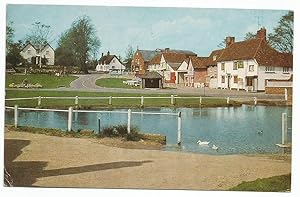 Finchinfield Postcard Sussex The Duck Pond