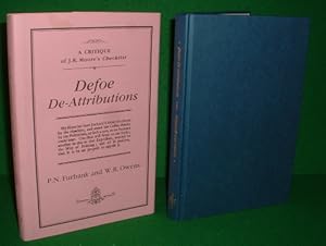 DEFOE DE-ATTRIBUTIONS A Critique of J.R.Moore's Checklist