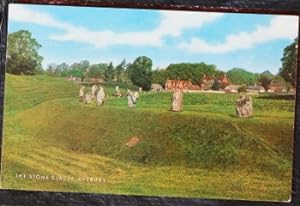 Avebury Postcard Wiltshire1975 Addressed to Sir David Serpell