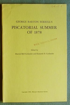 Piscatorial Summer of 1878 (fishing diary)