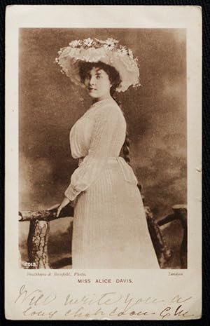Alice Davis Vintage Postcard 1906 Actress Theatre