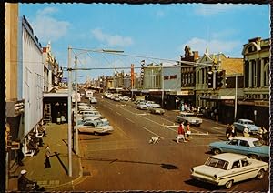 Toowoomba Postcard Ruthven Street Coles Stores Singer Sewing Vintage Postcard