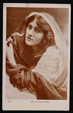 Phyllis Dare Actress Theatre Postcard Vintage Early 1900's
