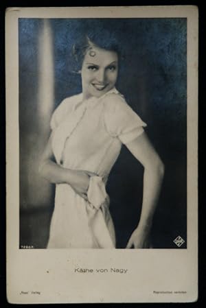 Kathe von Naggy Actress Theatre Vintage Postcard