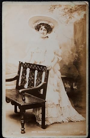 Marie Studholme Postcard Actress Theatre Vintage 1905 Real Silver Print Photo