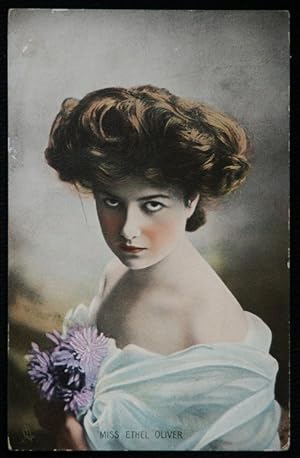Ethel Oliver Actress Postcard Theatre Portrait Vintage 1907