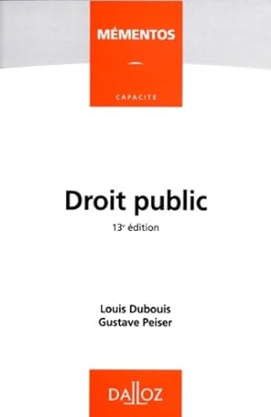 Droit public - Dubouis