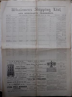 Whalemen's Shipping List, and Merchants' Transcript. Tuesday Morning, May 25, 1909
