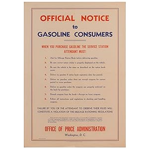 Official Notice to Gasoline Consumers: When You Purchase Gasoline the Service Station Attendant M...