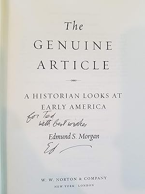 The Genuine Article - A Historian Looks at Early America