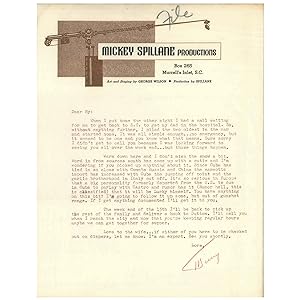 Typed Letter, Signed, to the Journalist Hy Gardner