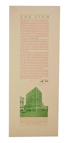 The Firm (Signed Broadside)