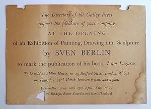 The Directors of the Galley Press request the pleasure of your company At The Opening of an Exhib...