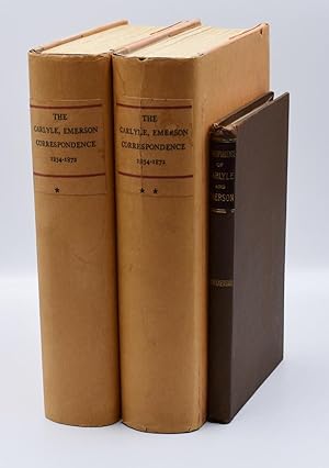 THE CORRESPONDENCE OF THOMAS CARLYLE AND RALPH WALDO EMERSON 1834 - 1872: [Two volumes; deluxe la...