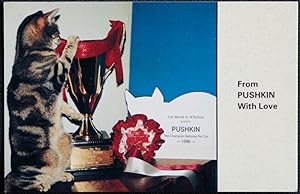 Cat Magic Postcard Pushkin The Champion National Pet Cat For 1990