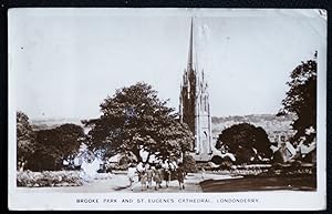 Londonderry Postcard Brooke Park St. Eugenes Cathedral Vintage 1951