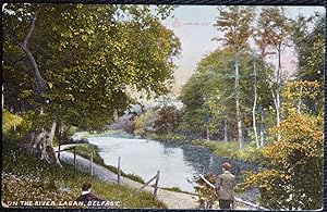 Belfast Postcard Lagan River Vintage 1907 Postcard
