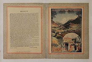 "BRIANÇON" D'après une affiche P.L.M. de 1901 illustrée par Louis TRINQUIER-TRIANON / Protège-cah...