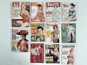 A Grouping of Eleven [11] Mid Century Risque Magazines