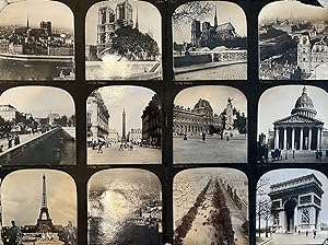 A Grouping of Twelve 12 Early 20th Century B&W Views of Parisian Landmarks